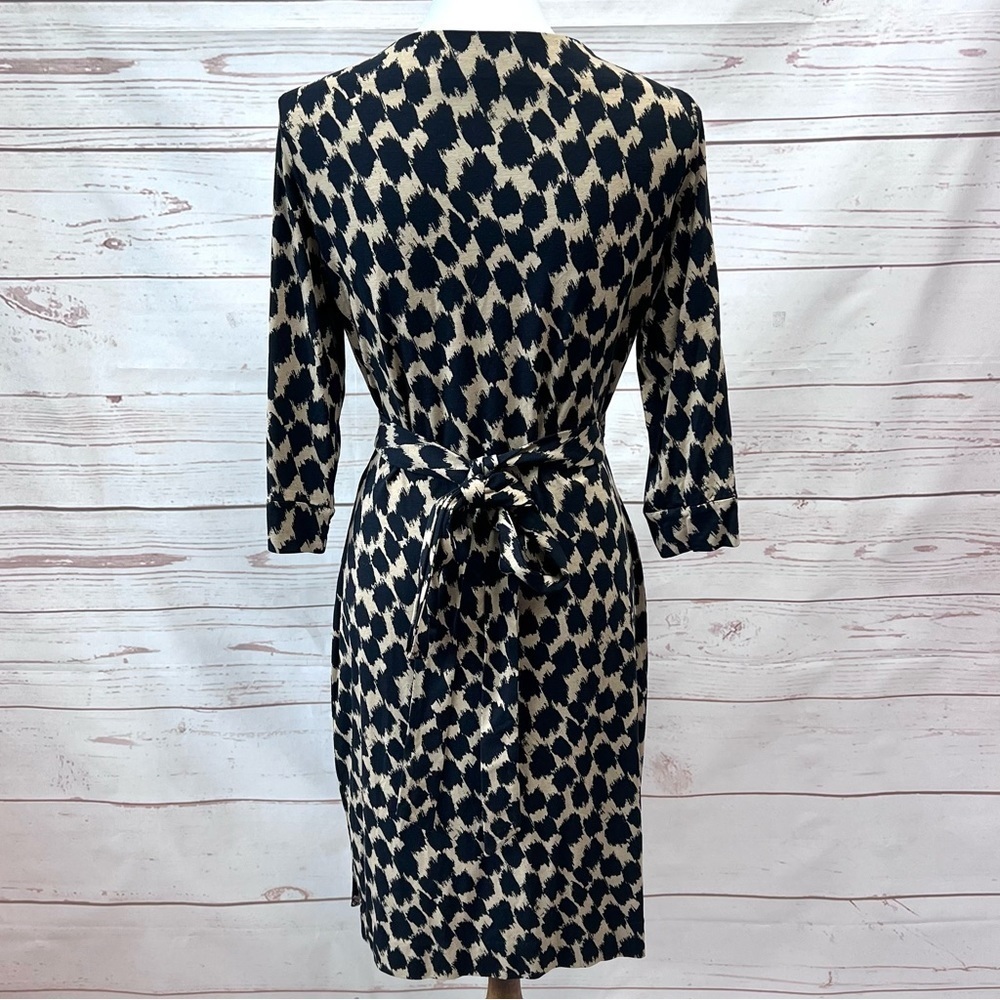 Diane Von Furstenburg Julian Two Henlow Birch Print Wrap Dress - Picture 6 of 14
